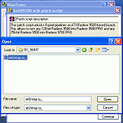 Locate the driver file to be patched with the script