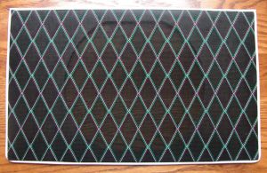 Finished grill with decorative piping