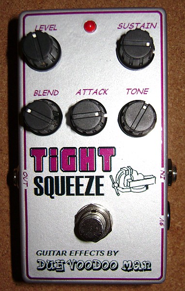 'Tight Squeeze' 5-knob compressor pedal - top