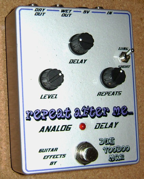 'Repeat After Me' Analog Delay pedal - top