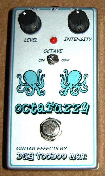 'OctaFuzzy' combination octave-up & fuzz pedal - top