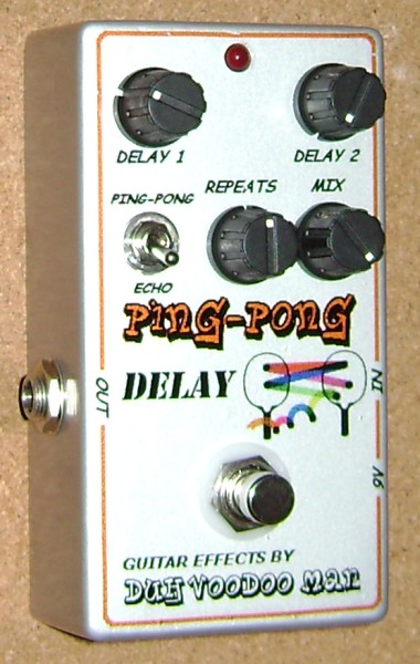 BYOC Ping-Pong Delay pedal - top