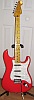 Partscaster - Fiesta Red CV Strat + lipstick pickups