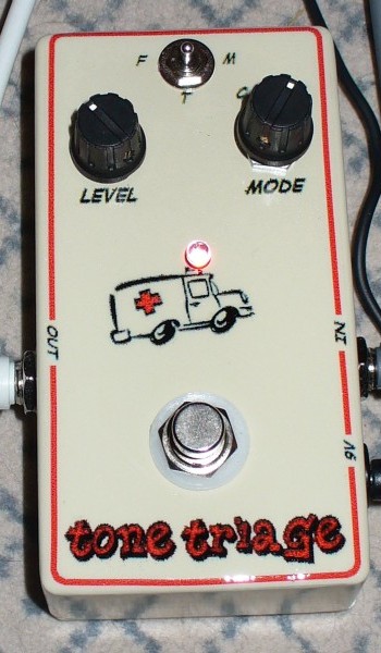 'Tone Triage' TriBoost Pedal - top