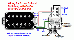 Screw coil-cut switch wiring configuration