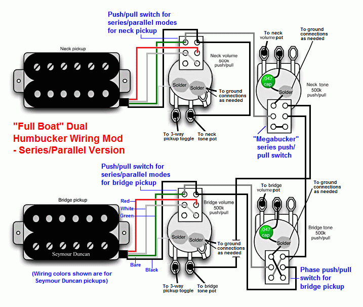 Wiring Diagram For Push Pull In Series Humbucker from www.duhvoodooman.com