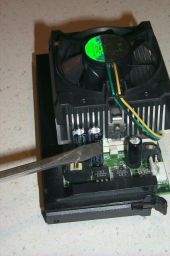 Clip loose--heatsink can be removed now